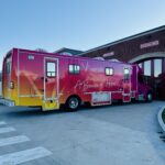 Versiti Mobile Bus parked on the apron in front of FFD Station 91